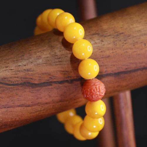 Pulsera de cera de abeja Zen Wax Jade Honeystone