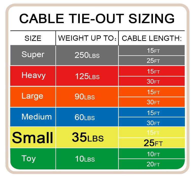 Reflective Tie Out Cable