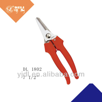 7 1/2 inch High quality Plastic handle garden tools scissors