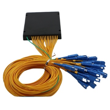 APT FTTH Fiber Optic PLC Splitter ABS Box Type for FTTH - 1x2 to 1x128