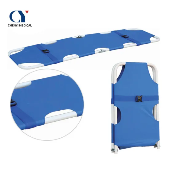 High strength foldable stretcher