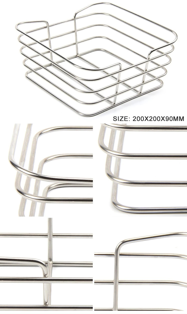 Table stainless steel wire bread basket