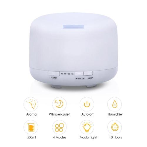 500ml air humidifier aroma oil diffuser