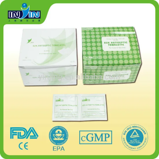 Disinfective wet wipes | BZK Antiseptic Towelette 32