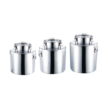 Durable Stainless Steel Water Bucket with Lid for Food Storage