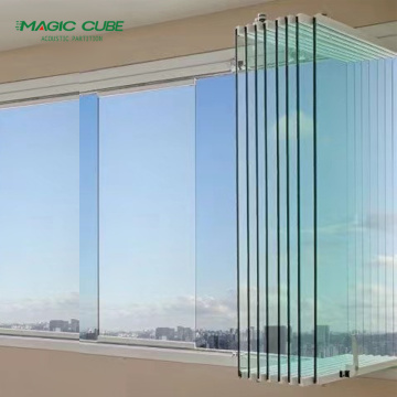 Aluminium sliding track movable glass partition walls