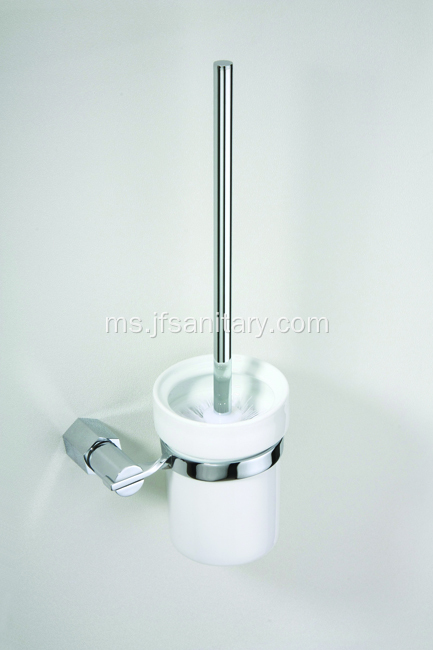 Toilet Brush Holder Seramik Frosted Glass