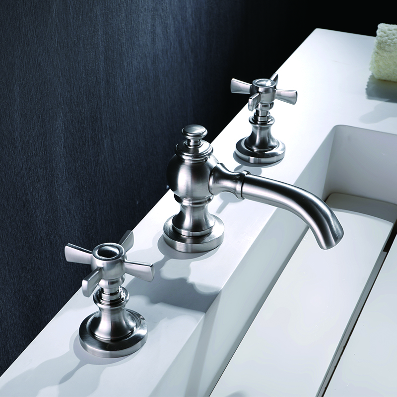 Widespread Bathroom Hot And Cold Water Faucet