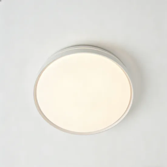 Smooth acrylic LED ceiling fixture