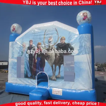 GuangZhou inflatable frozen boucner,frozen moon bounce,frozen bounce house