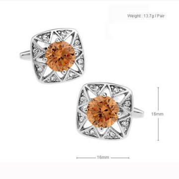 Top Grade Hot Selling Fashion Rhinestone Mens Shirt Cufflinks