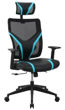 PP Adjustable Height Armrest PVC Mesh Gaming Chair
