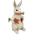 Le lapin avec décor de Pâques de carottes