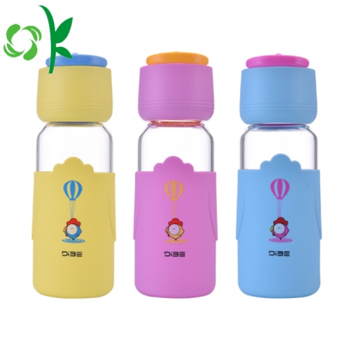 Popular Printed Logo Silicone Bottle Sleeve