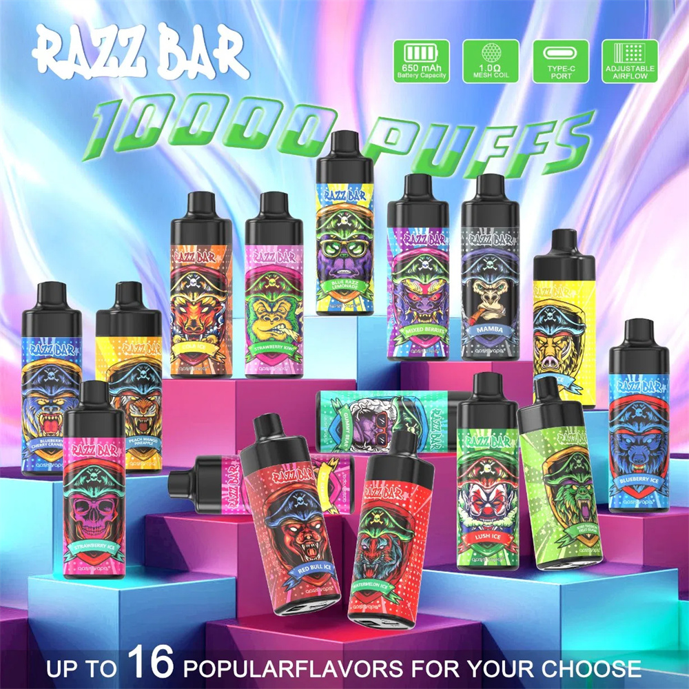 RAZZ BAR 10000 Puffs flavors RAZZ BAR 10000 Puffs flavors