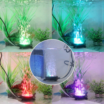 Multi-colored Submersible Fish Tank Disk Lamp