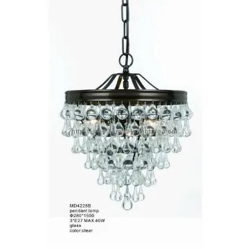 Comfortable elegant clear glass pendant lights