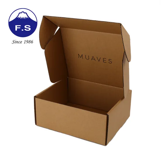 Kraft Cardboard Corrugated Shoe Boxes With Company Logo
