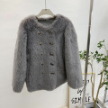 Sheep shearling lambswool fur women