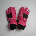 Children Full Printing Nylon Ski Gloves