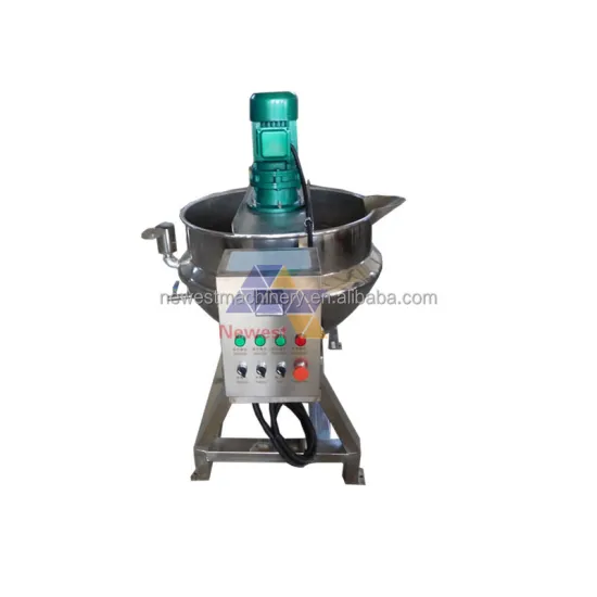 Industrial Jam Cooking Pot with Agitator and Steamer for Gas Heating