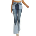 Women's High Waisted Bell Bottom Jeans