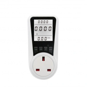 Enchufe medidor de potencia, monitor de consumo de energía, monitor de uso  de electricidad, analizador de consumo de energía doméstico con pantalla