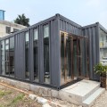 Oficina de contenedores de casa de vidrio portátil