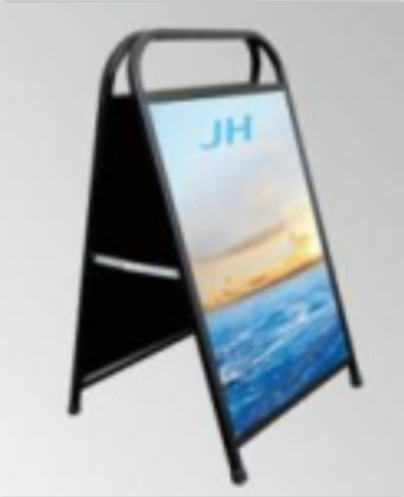 Sidewalk sign snap a frame iron board stander