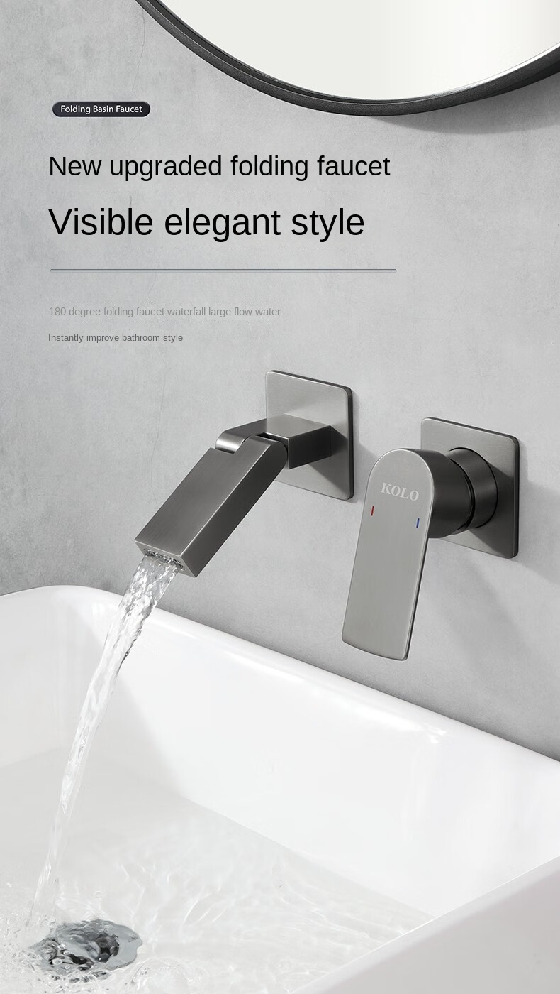 Modern Concealed Basin Faucet