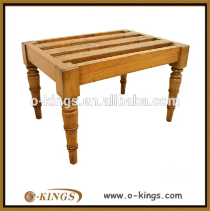 Solid wood legs luggage racks for boutique hotel
