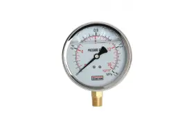 Liquid filled pressure gauge