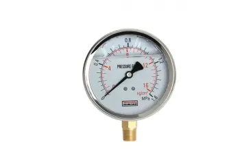 Liquid filled pressure gauge