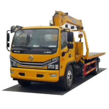 Good Price DONGFENG 4*2 LHD/RHD Flatbed Wrecker Tow Truck with 3 Tons Crane
