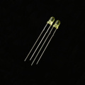 Super Bright 3mm Diffused Yellow LED 590nm