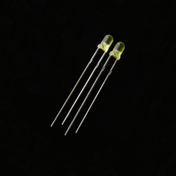 Super Bright 3mm Diffused Yellow LED 590nm 595nm