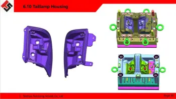 automotive tail lamp mold for plastic components, rear lamp housing mould