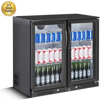 Under Bar Beverage Cooler: 2 or 3 Doors Top-Mount Fridge for Beer Display