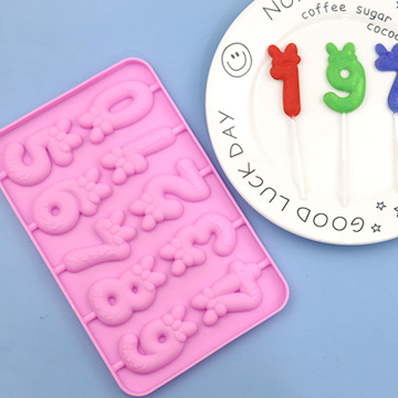 Food Grade Silicone Digital Candy Cheese Mold for Baking and Desserts
