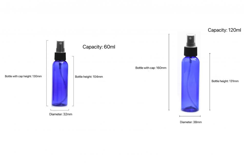 Amber Plastic Spray Bottle