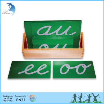 Kindergarten kids eco-friendly early learing montessori language toy