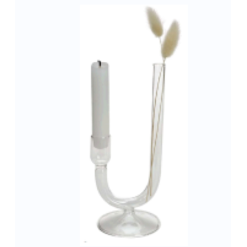 Christmas Glass Candle Holder Glass Clear Candle Holder For Home Decoration Manufactory