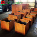 Design moderno Corten Steel Long Rectangular Fiovent Box