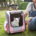 Breathable Mesh Pet Trolley Case Backpack On Wheels