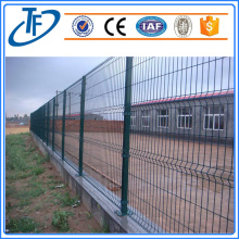 High security square post welded wire mesh fence