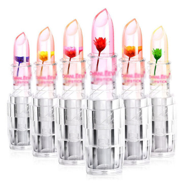 High Quality Vegan Formula Fruit Flavor Color Change Flower Lip Balm