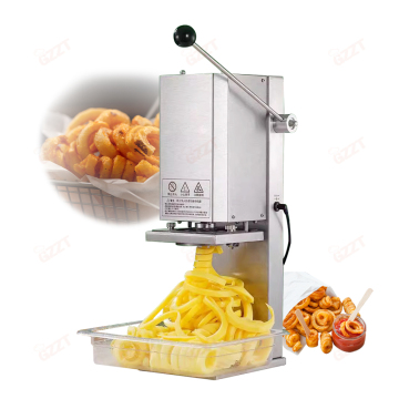 Portable Electric Spiral Potato Cutter for Curly Fries - 100kg/Hour Capacity