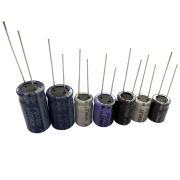 Condensadores electrolíticos de aluminio al por mayor: 47UF, 100UF, 220UF, 470UF, 680UF en 16V, 25V, 35V, 50V, 63V