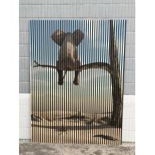 Printing elephant acoustic slat wall panel