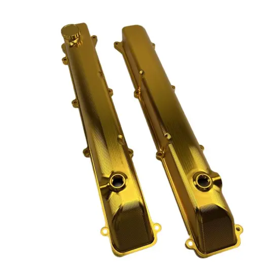 Factory CNC Machining Service for Aluminum Billets and Auto Performance Parts, including Custom 2JZ Valve Covers